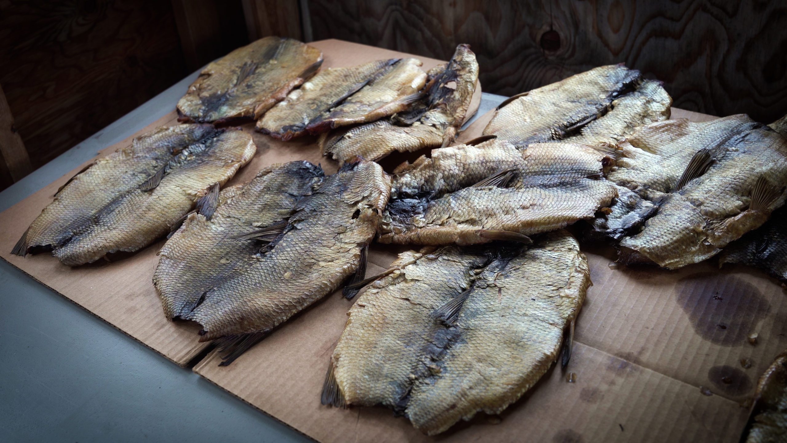 There was dry fish available for community members throughout the week.
